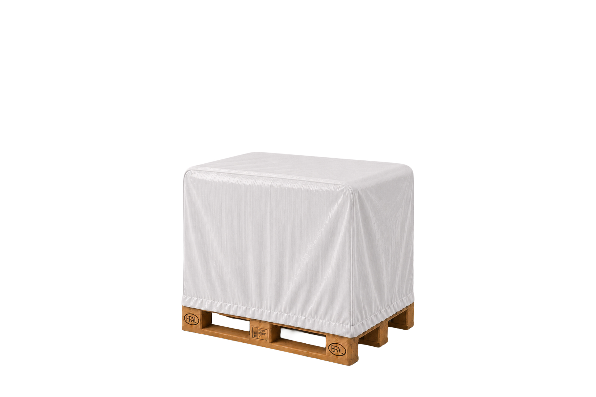 Abdeckhauben mit Gummizug aus LDPE für Europaletten - 1250 x 850 x 950 mm