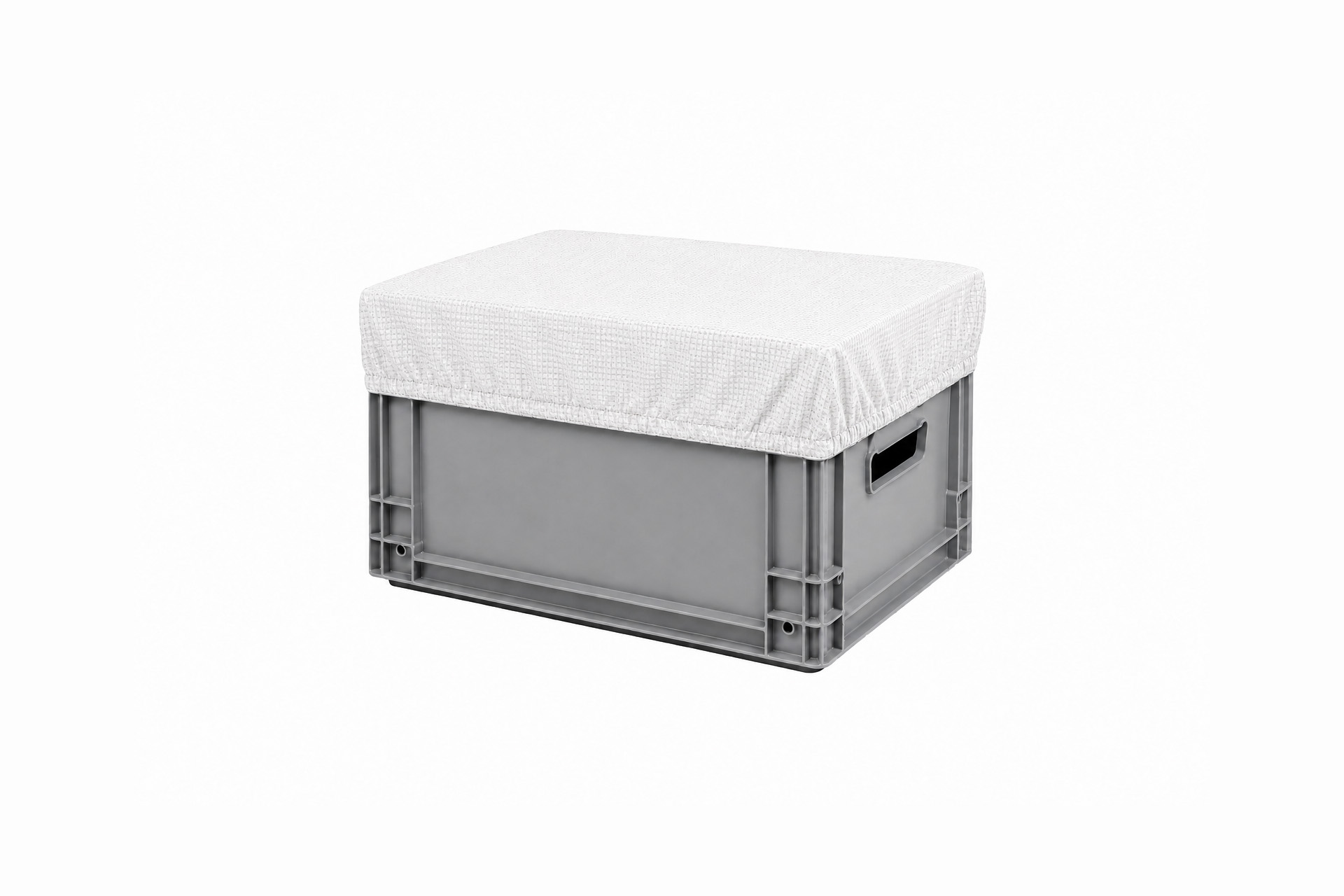 Abdeckhauben mit Gummizug aus Gitternetzfolie / HDPE Gewebe für KLT Behälter (KLT 3215 / RL-KLT 3147) - 300 × 200 × 49 mm Abdeckhauben mit Gummizug aus Gitternetzfolie / HDPE Gewebe für KLT Behälter (KLT 3215 / RL-KLT 3147) - 300 × 200 × 49 mm
