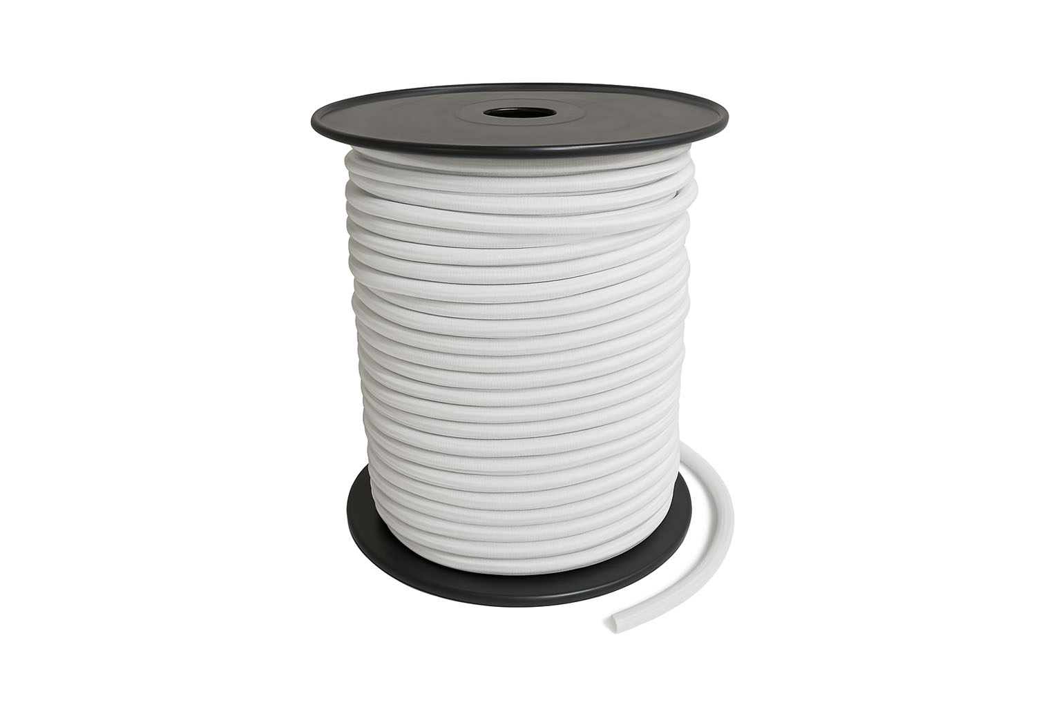 Gummikordeln - 4 mm x 100 m - weiß Gummikordel weiß