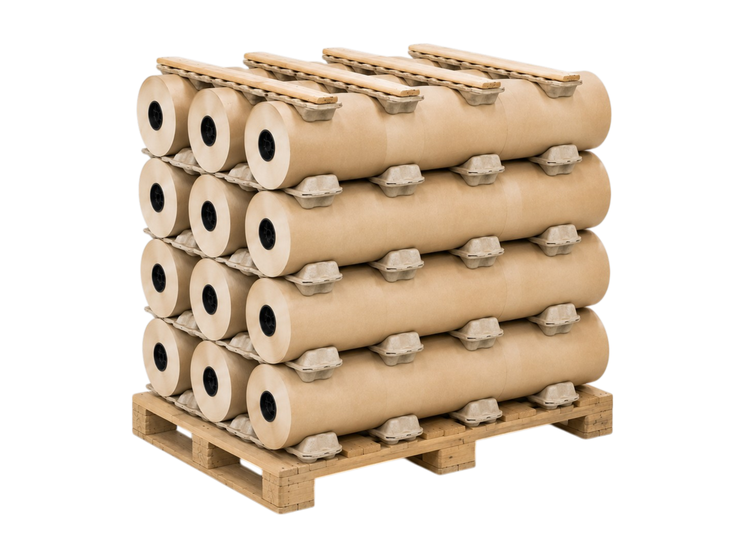 Palettenzwischenlage für Rollen / Rollenstapel für 3 Rollen - 800 x 300 mm - Ø Rollen: 240 - 270 mm Palettenzwischenlage für Rollen / Rollenstapel für 3 Rollen - 800 x 300 mm - Ø Rollen: 240 - 270 mm