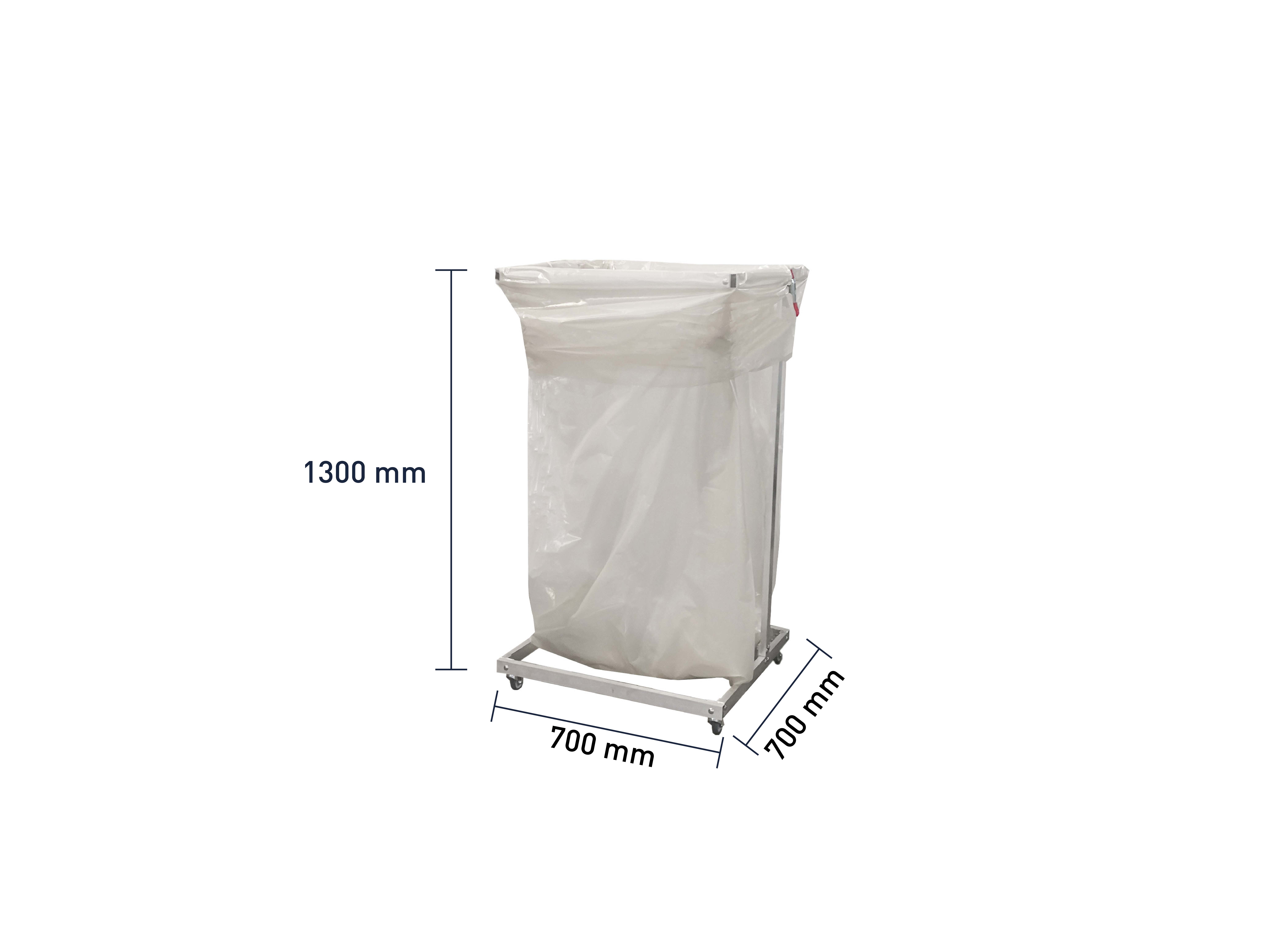 Müllständer mit Rollen