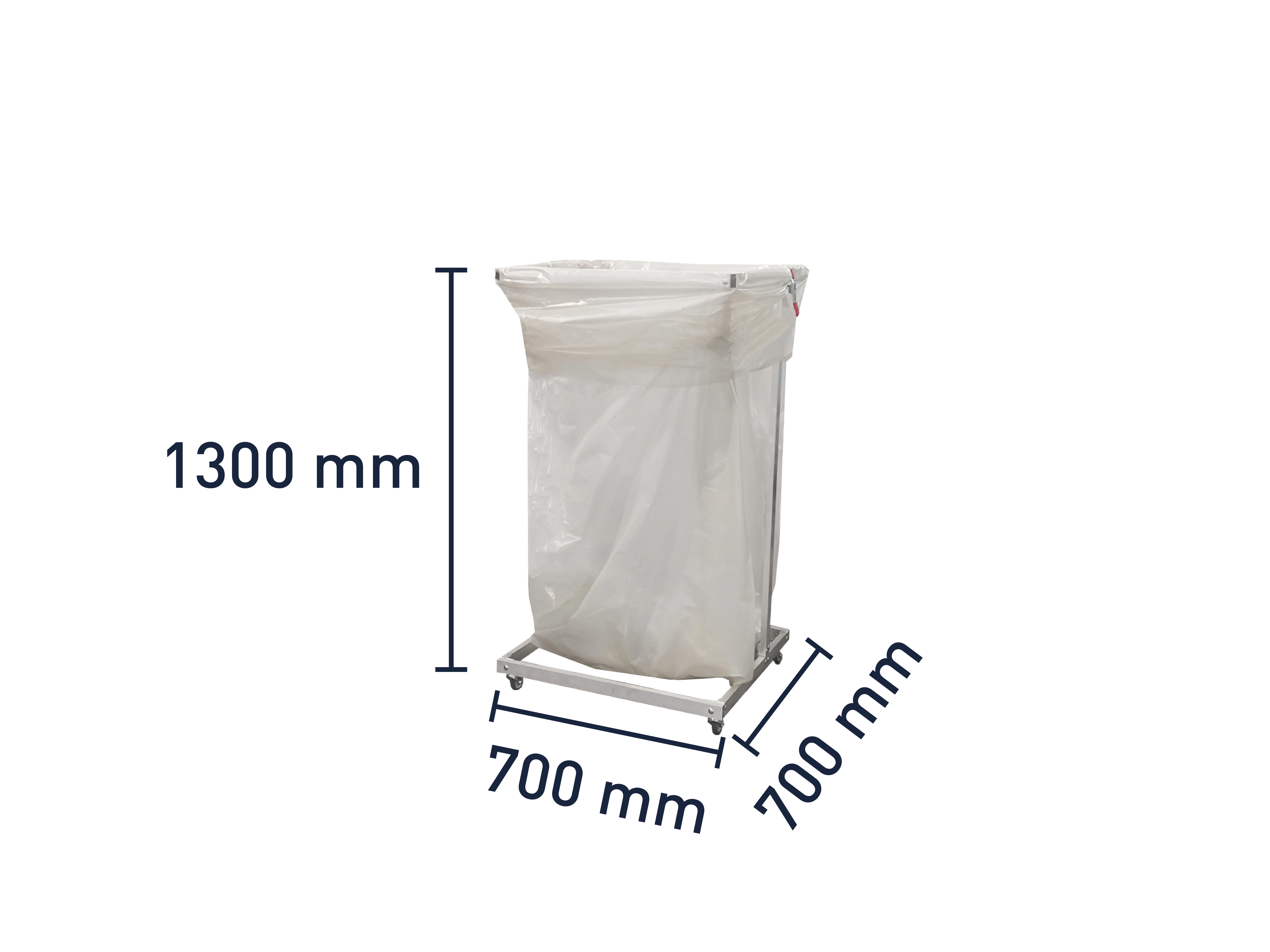 Wertstoffsammler für 500 l - 700 x 700 x 1300 mm - fahrbar Wertstoffsammler für 500 l - 700 x 700 x 1300 mm - fahrbar