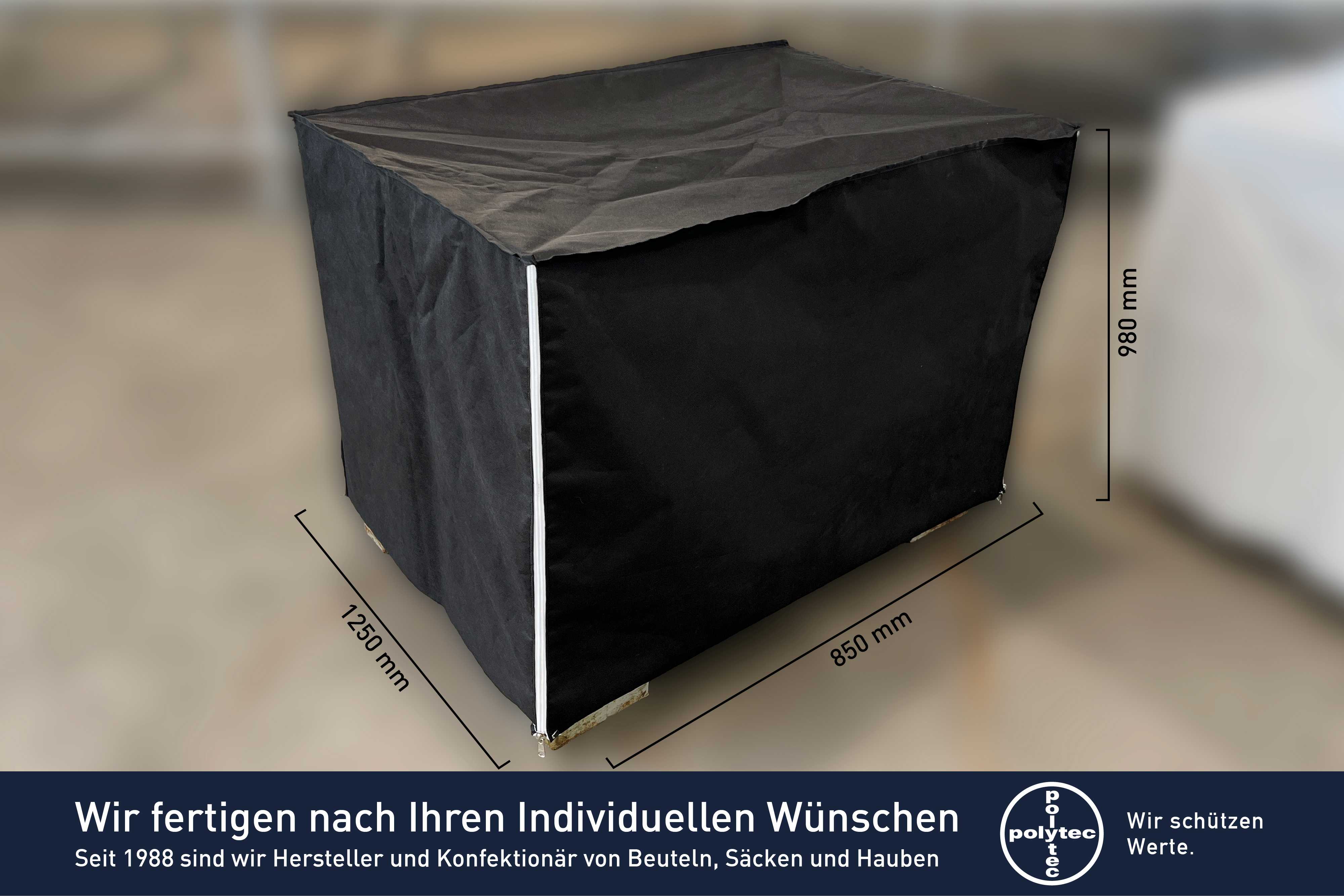 Abdeckhaube Gitterbox Vlies - 1250 x 850 x 1300 mm Abdeckhauben für Gitterboxen