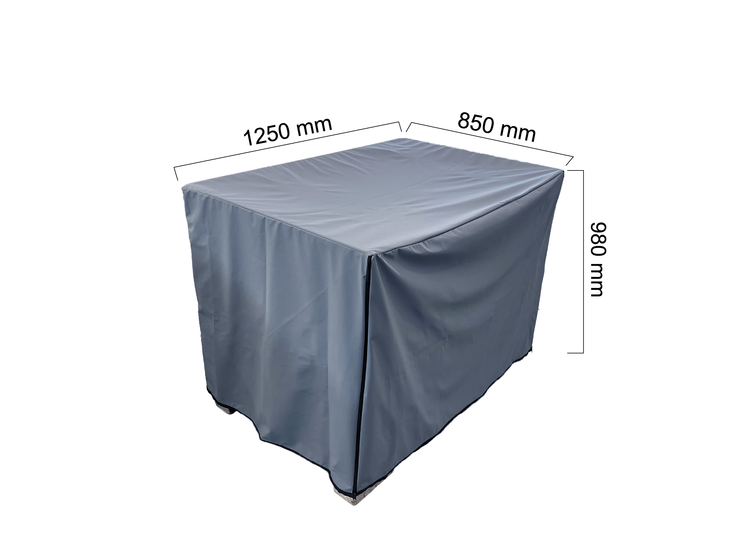 Abdeckhaube Gitterbox PU-beschichtet für extreme Bedingung - 1250 x 850 x 980 mm
