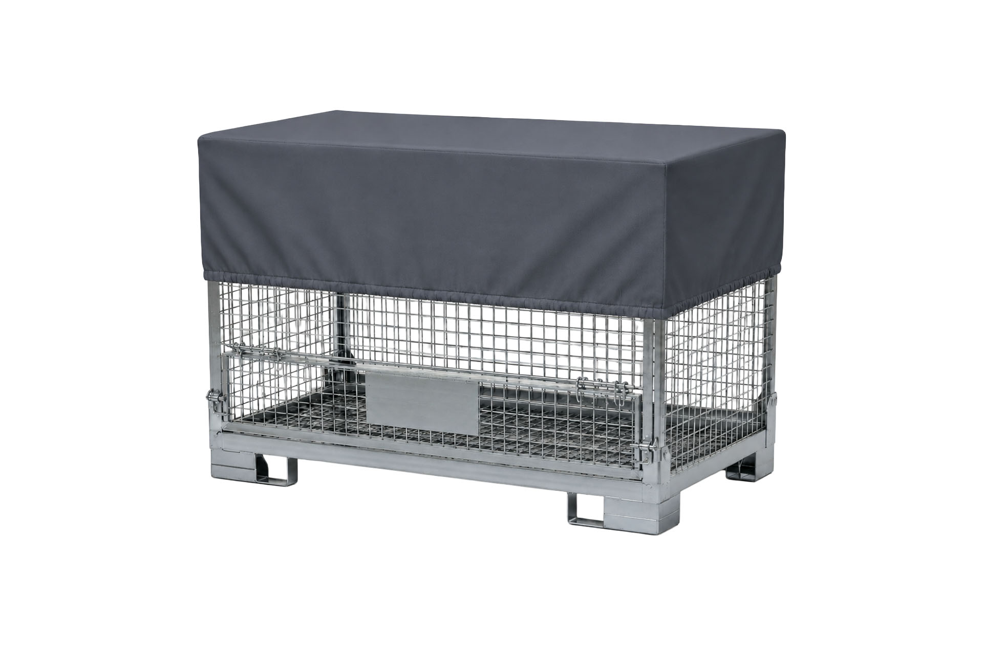 Abdeckhauben mit Gummizug aus PU-Gewebe für Gitterboxen - 1300 x 850 x 500 mm