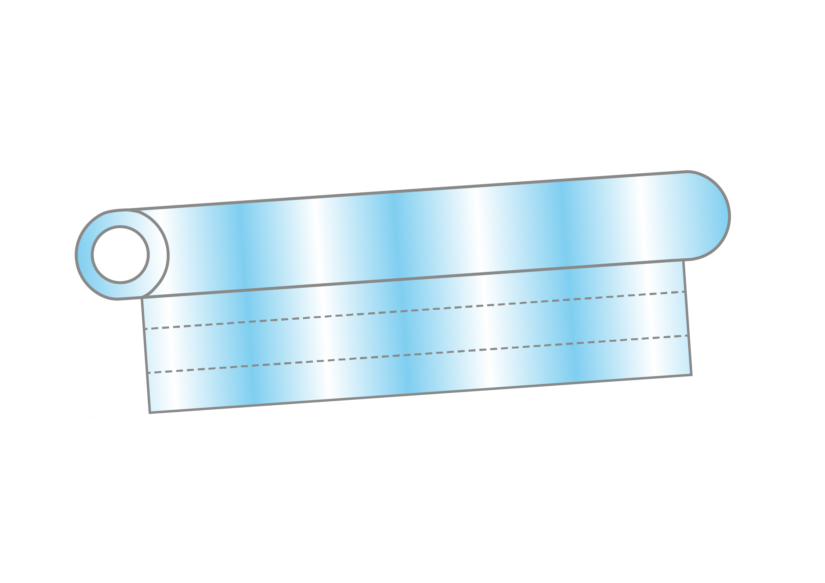 Zuschnitt auf Rolle - 1400 x 1570 x 0,030 mm Rolle mit Zuschnitten