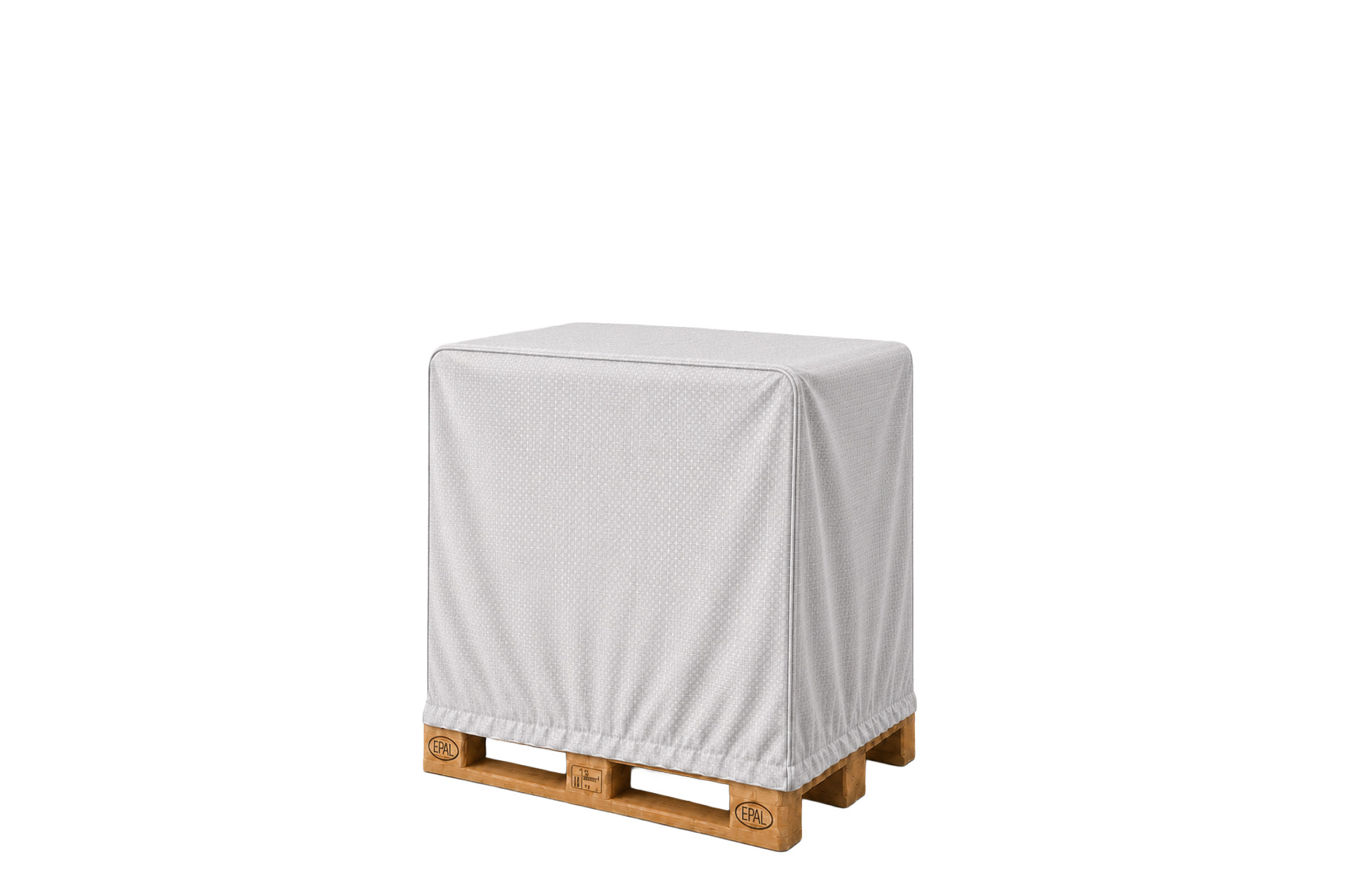 Abdeckhauben mit Gummizug aus Gitternetzfolie / HDPE Gewebe für Europaletten - 1250 x 850 x 1400 mm