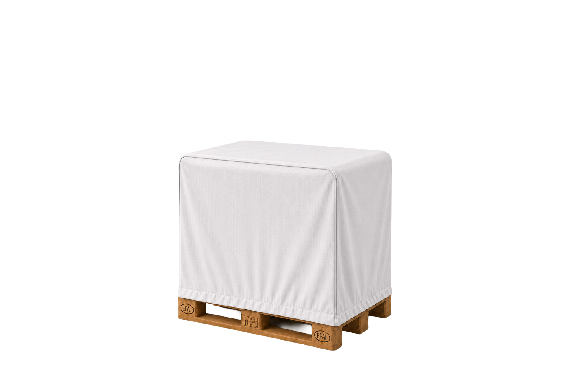 Abdeckhauben mit Gummizug aus Gewebefolie für Europaletten - 1250 x 850 x 1100 mm