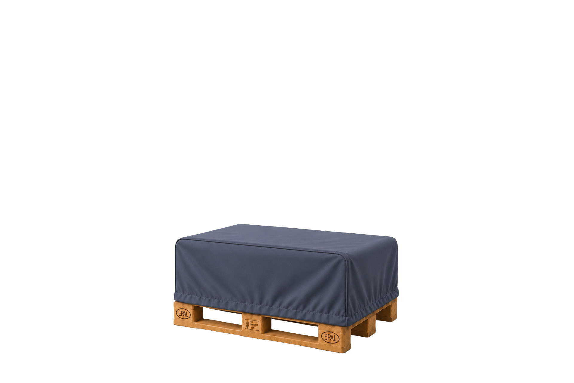 Abdeckhauben mit Gummizug aus PU-Gewebe für Europaletten - 1250 x 850 x 450 mm