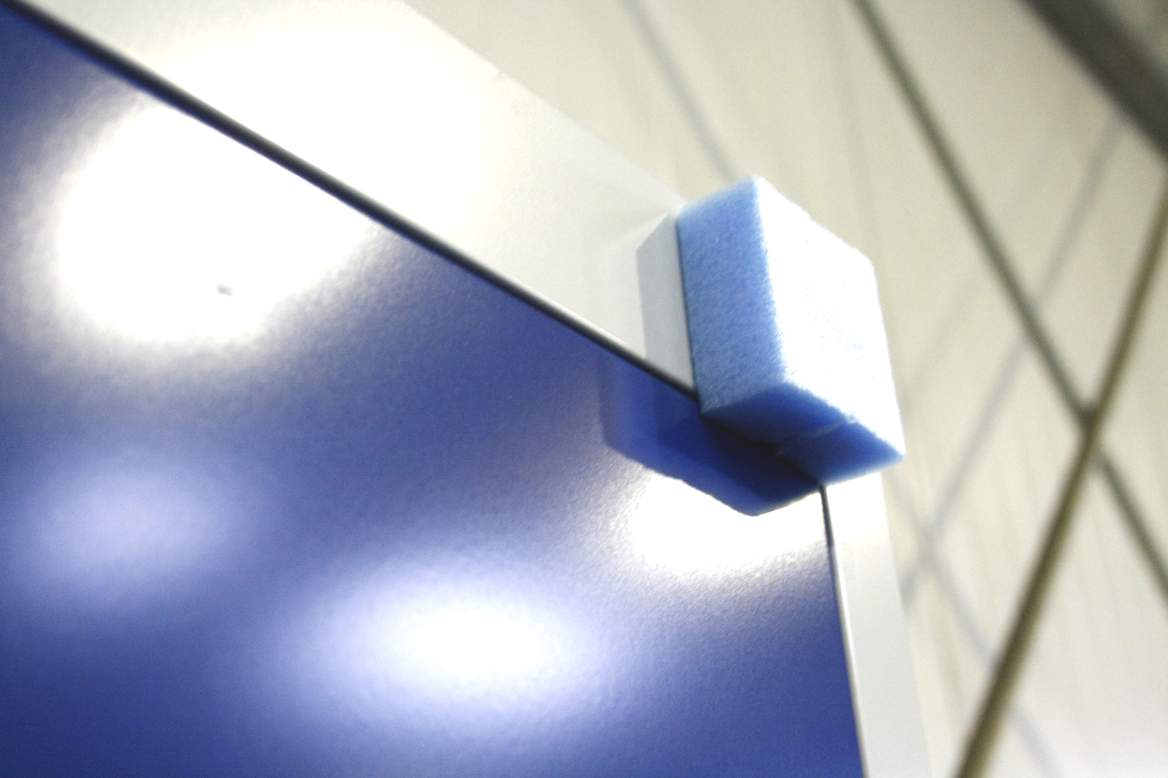 Schaumpads R-Pads 50 x 50 mm  - Stärke 10 mm selbstklebend wiederlösbar  blau