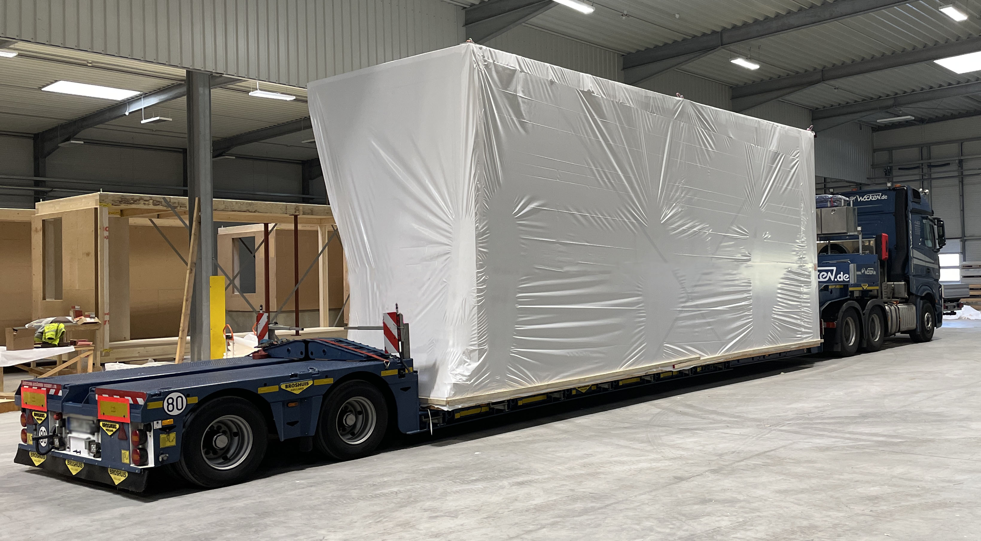 Abdeckhaube Anwendung Modulbau Holzbau