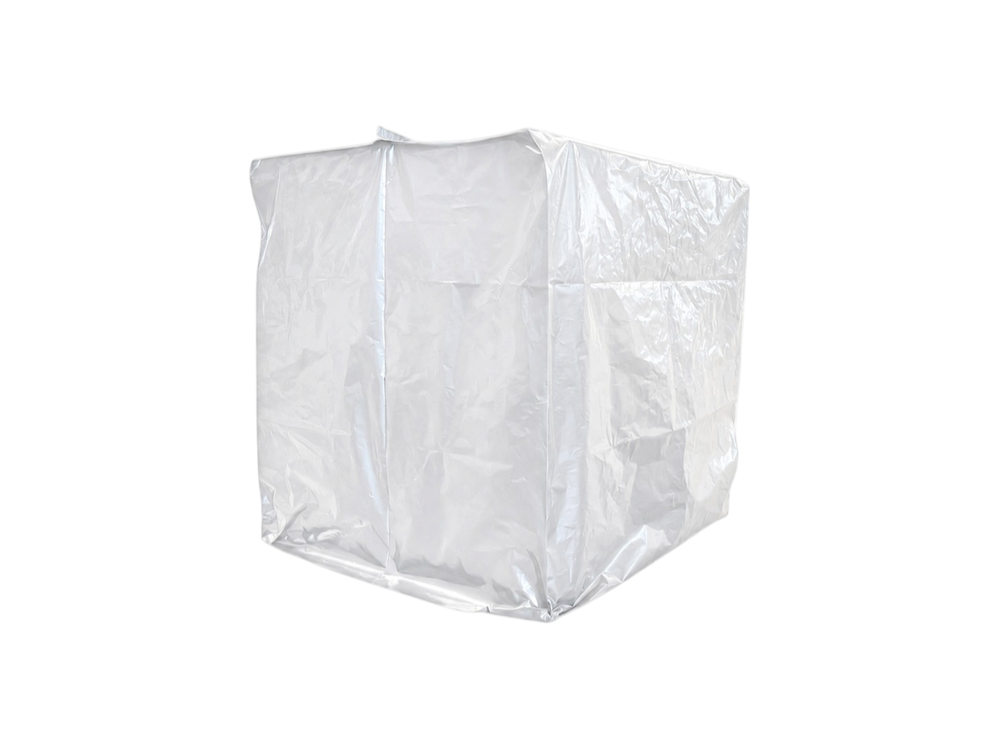 Abdeckhauben / Schutzhüllen für IBC Container weiß 120 x 100 x 100 cm x 0,100 mm