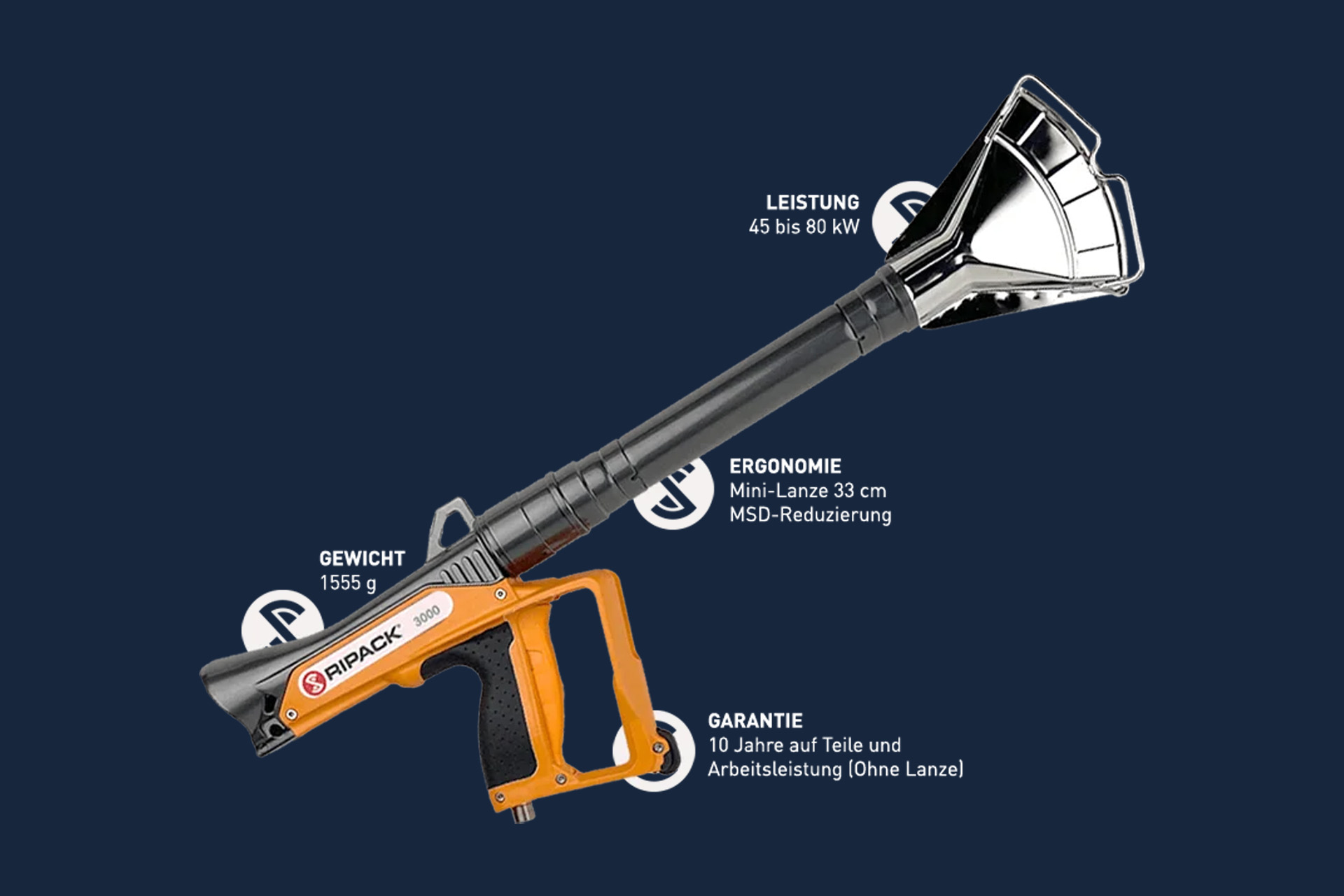 Ripack 3000+ - Schrumpfpistolen Schrumpfpistole Ripack-3000+