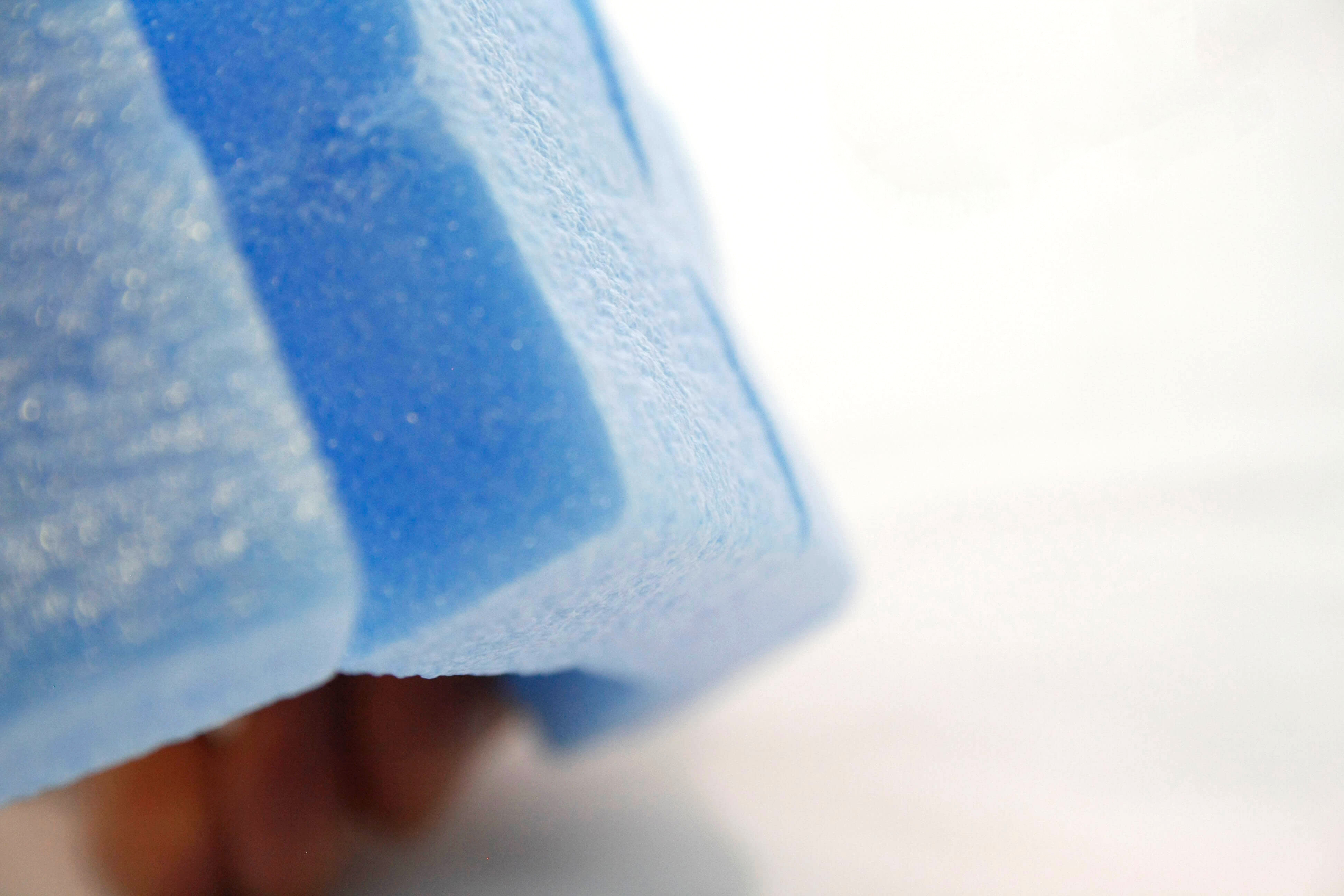Schaumpads R-Pads 50 x 50 mm  - Stärke 10 mm selbstklebend wiederlösbar  blau
