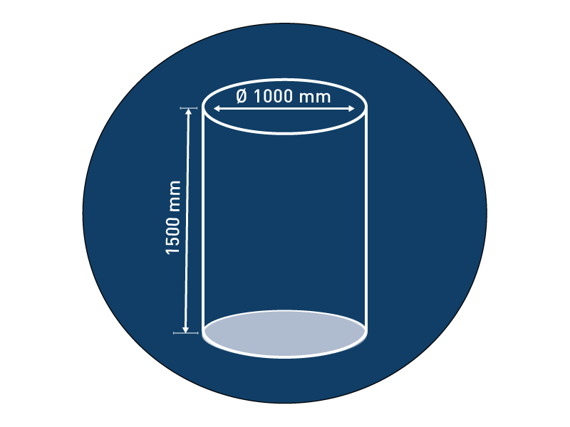 Rundbodensäcke LDPE 1000 x 1500 mm - 0,200 mm