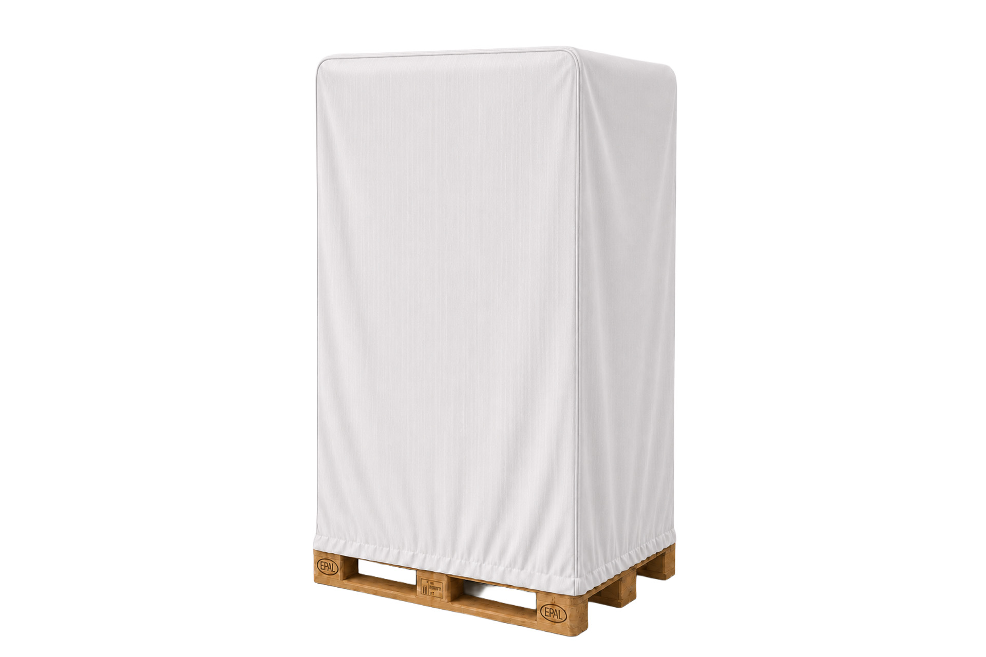 Abdeckhauben mit Gummizug aus Gewebefolie für Europaletten - 1250 x 850 x 1800 mm