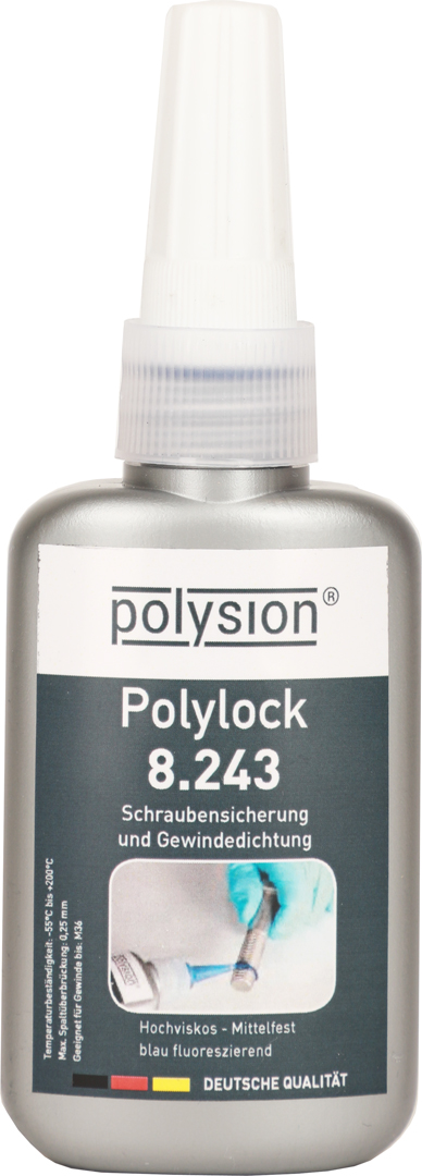 Polylock 8.243 mittelfest (blau) - 10 ml