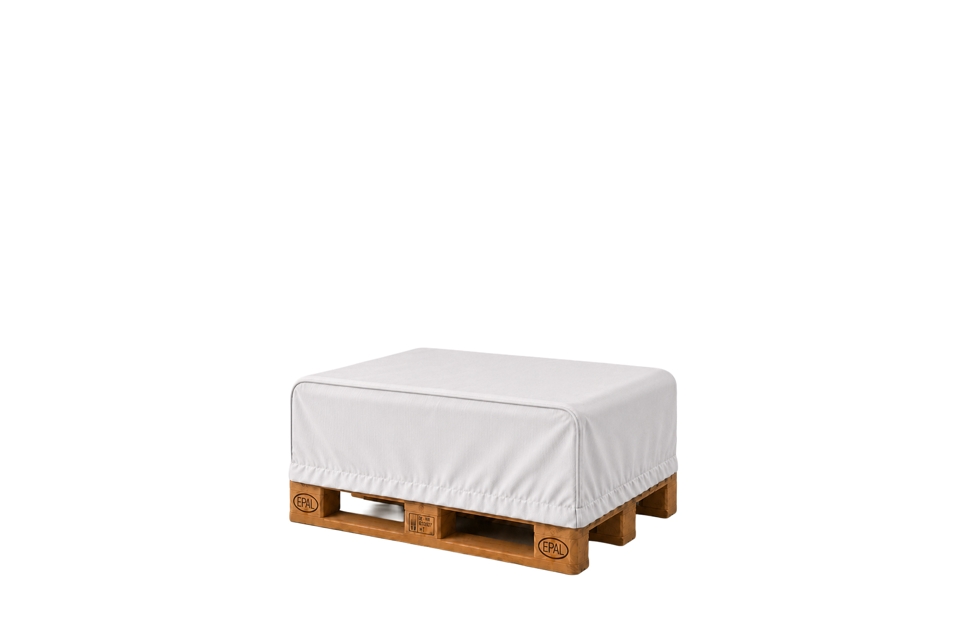 Abdeckhauben mit Gummizug aus Gewebefolie für Europaletten - 1250 x 850 x 450 mm