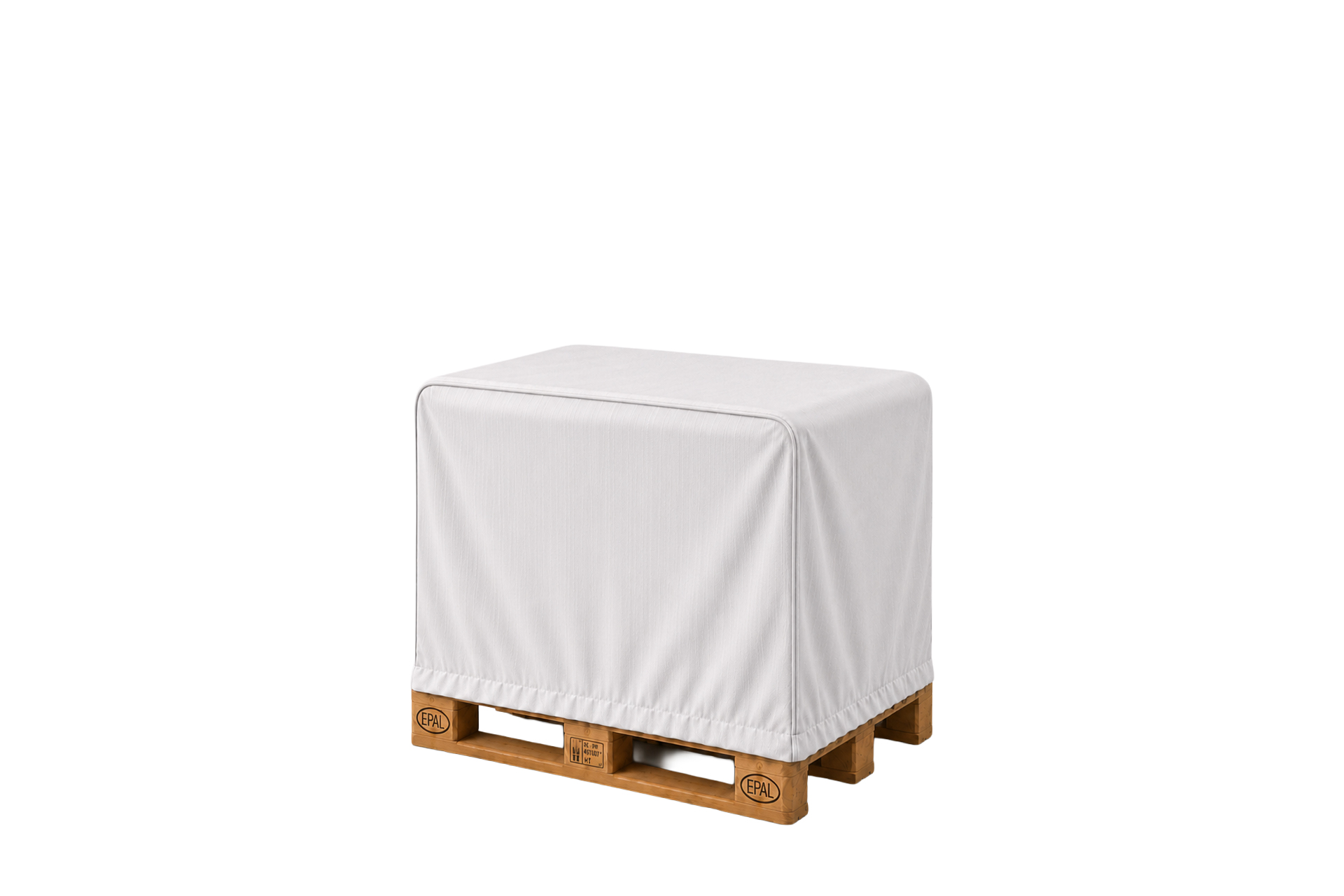 Abdeckhauben mit Gummizug aus Gewebefolie für Europaletten - 1250 x 850 x 950 mm Abdeckhauben mit Gummizug aus Gewebefolie für Europaletten - 1250 x 850 x 950 mm