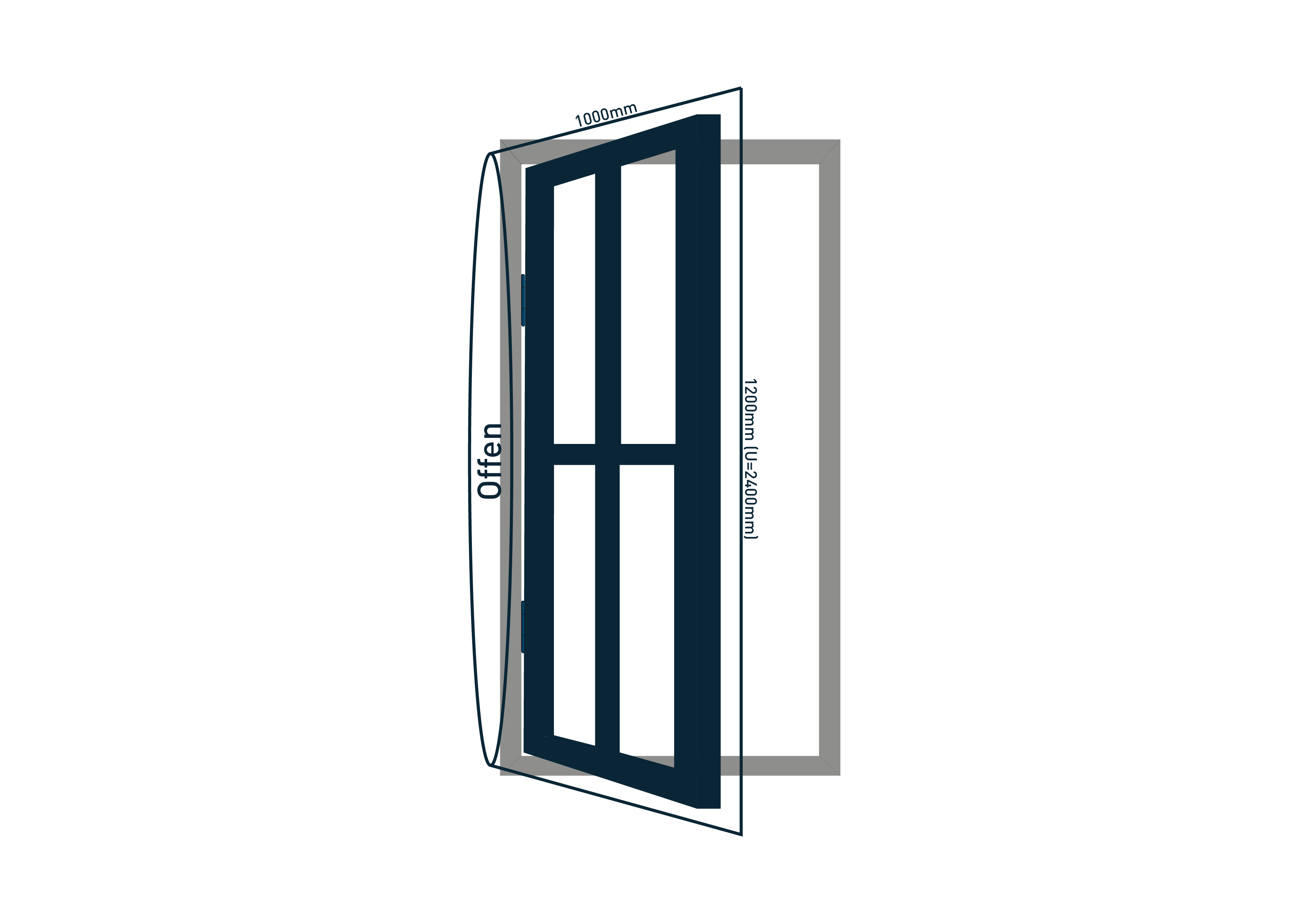 Fensterschutzhüllen für Fenster 1000mm x 1200mm in 30 µm ( 0,030 mm ) auf Rolle