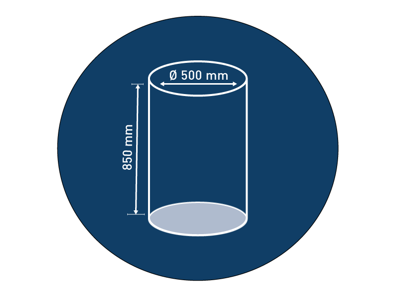 Rundbodensäcke LDPE 500 x 850 mm - 0,100 mm