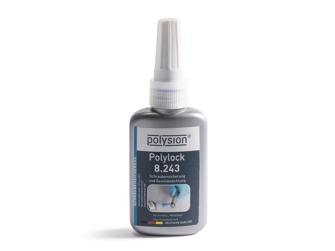 Polylock 8.243 mittelfest (blau) - 50 ml Schraubensicherung mittelfest