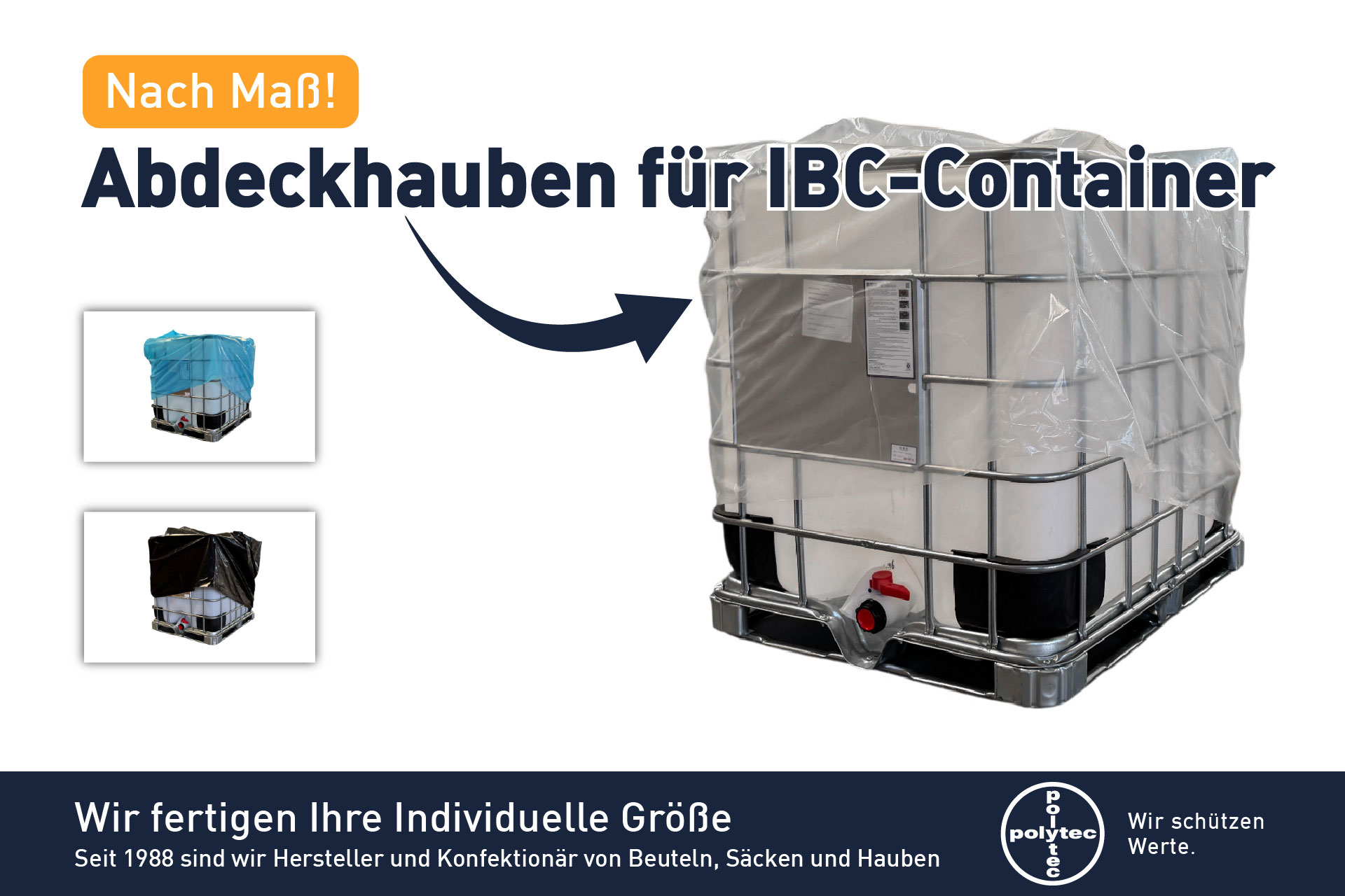 Fertigung nach Maß - Abdeckhaube IBC Container / Schutzhaube für IBC Container - Auf Anfrage! Fertigung nach Maß - Abdeckhaube IBC Container / Schutzhaube für IBC Container - Auf Anfrage!